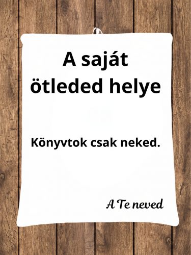 A saját könyvtokod